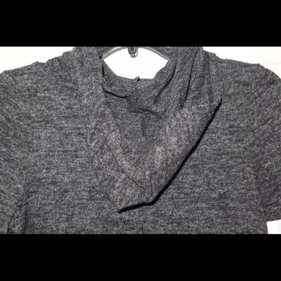 long sleeve dark grey thin hoodie - Picture 2 of 4